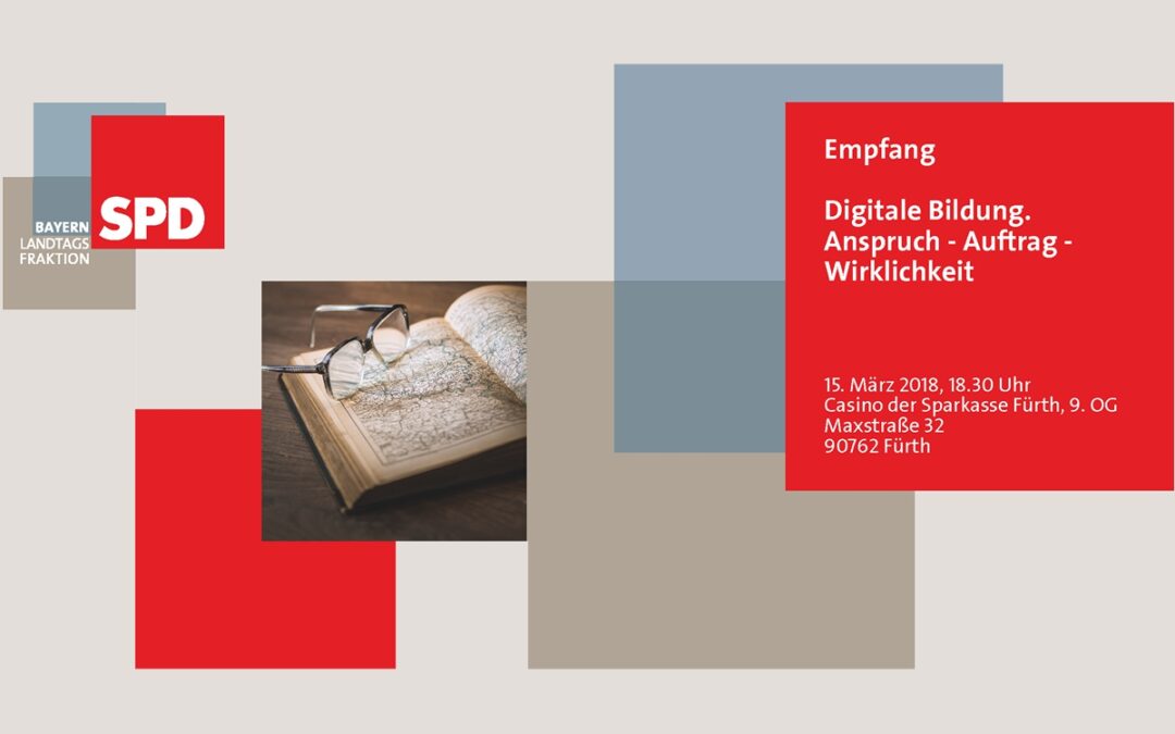 Einladung zum Empfang „Digitale Bildung. Anspruch – Auftrag – Wirklichkeit“